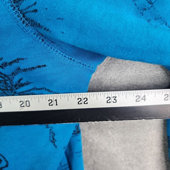 Womens 2 Pc Chicos Spa Blue Graphic Full Zip Jacket & Tank Top Set Size 2 & 3 - Picture 9 of 14